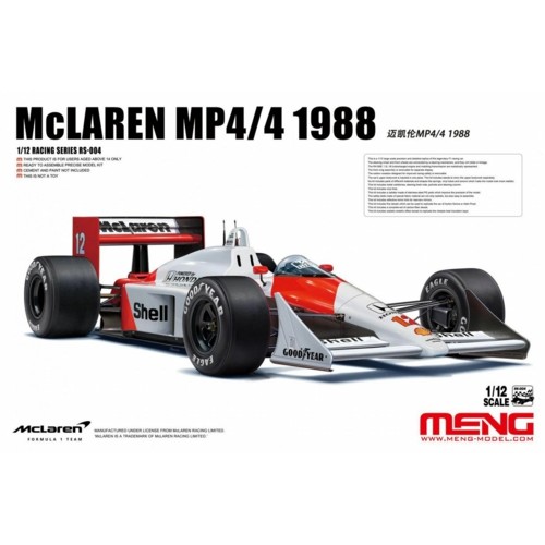 MNGRS-004 - 1/12 MCLAREN MP4/4 1988 (PLASTIC KIT)