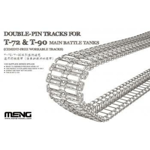 MNGSPS-030 - 1/35 DOUBLE PIN TRACKS FOR T-72 & T-90 (PLASTIC KIT)