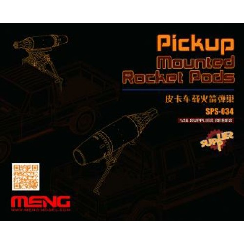 MNGSPS-034 - 1/35 PICK UP MOUNTED ROCKET PODS (RESIN)