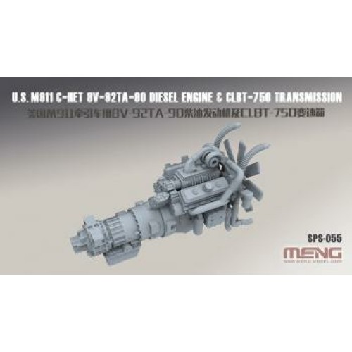 MNGSPS-055 - 1/35 M911 ENGINE & TRANSMISSION SET (RESIN)
