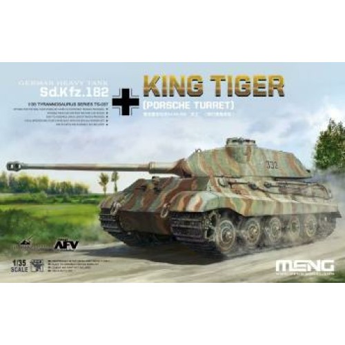 MNGTS-037 - 1/35 SD.KFZ.182 KING TIGER (PORSCHE TURRET) (PLASTIC KIT)