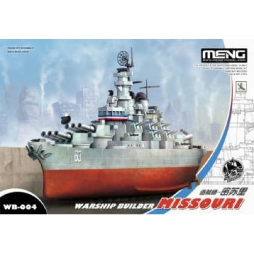 MNGWB-004 - WARSHIP BUILDER USS MISSOURI CARTOON SHIP (PLASTIC KIT)