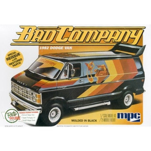MPC824-1982 Dodge Van /"Bad Company/" 1//25 Scale Plastic Model Van Kit