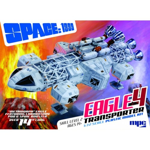 MPC979 - 1/72 SPACE 1999 EAGLE 4 FEATURING LAB POD AND SPINE BOOSTER (PLASTIC KIT)