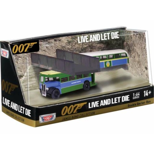 MTX79845 - 1/64 DOUBLE DECKER BUS DIORAMA LIVE AND LET DIE JAMES BOND