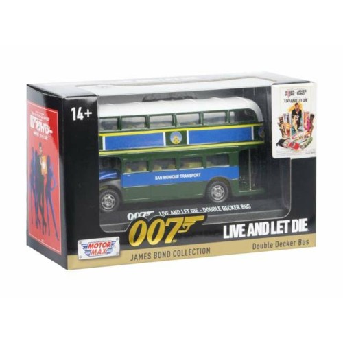 MTX79846 - 5 INCH DOUBLE DECKER BUS LIVE AND LET DIE JAMES BOND