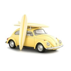 NV841007 - 1/43 1973 VW BEETLE 1303 WITH SURFBOARDS - PASTEL YELLOW