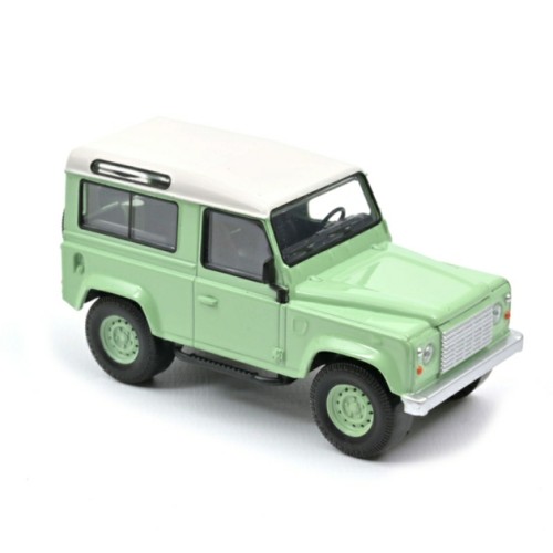 NV845106 - 1/43 1995 LAND ROVER DEFENDER - GREEN AND WHITE