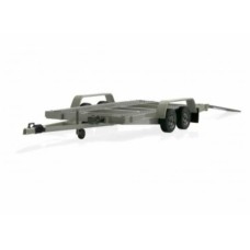 OTTO225 - 1/18 CAR CARRIER TRAILER SILVER GREY