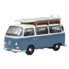 OX120VW003 - 1/120 VW T2 BUS/SURFBOARDS FIORD BLUE/ARCONA WHITE