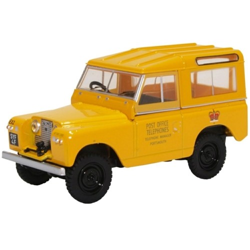 OX43LR2S004 - 1/43 LAND ROVER SERIES II SWB HARD TOP POST OFFICE TELEPHONES (YELLOW)