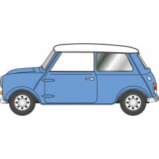 OX43MIN024 - 1/43 AUSTIN COOPER S MINI ISLAND BLUE/SNOWBERRY WHITE