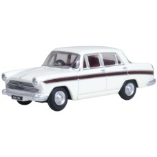OX76ACF007 - 1/76 AUSTIN CAMBRIDGE SNOWBERRY WHITE/EMBASSY MAROON