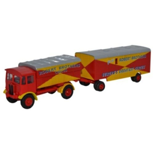 OX76AEC019 - 1/76 AEC MATADOR AND TRAILER ROBERT BROTHERS