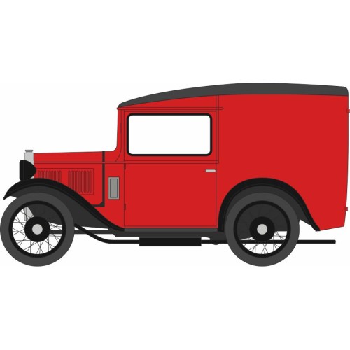 OX76ASV007 - 1/76 AUSTIN SEVEN VAN RED