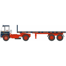 OX76ATK005 - 1/76 ATKINSON BORDERER FLATBED TRAILER W & J RIDING LTD