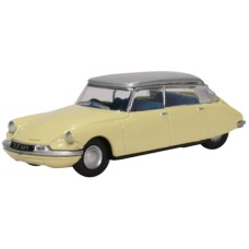 OX76CDS006 - 1/76 CITROEN DS19 JONQUIL YELLOW/SILVER