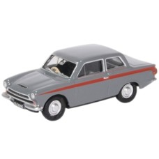 OX76COR1008 - 1/76 FORD CORTINA MKI LOMBARD GREY/RED