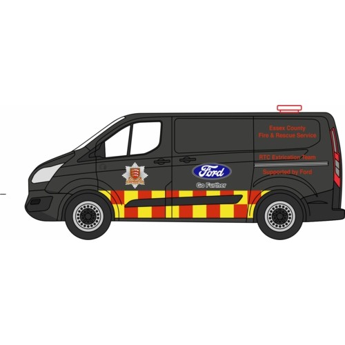 OX76CUS009 - 1/76 FORD TRANSIT CUSTOM ESSEX FIRE AND RESCUE SERVICE