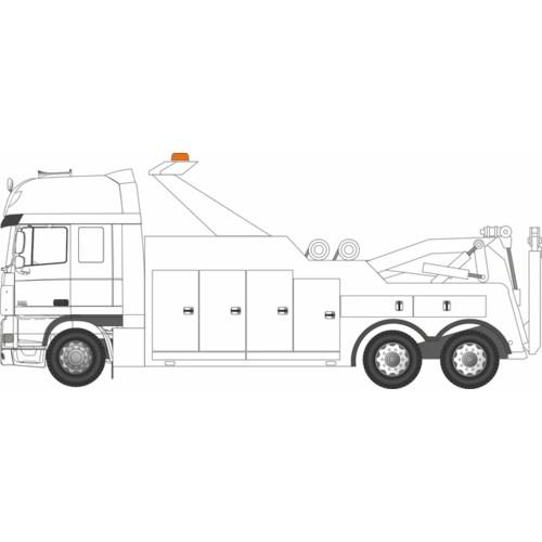 OX76DAF05REC - 1/76 WHITE DAF RECOVERY TRUCK OX76DAF05REC - 1/76 WHITE DAF RECOVERY TRUCK