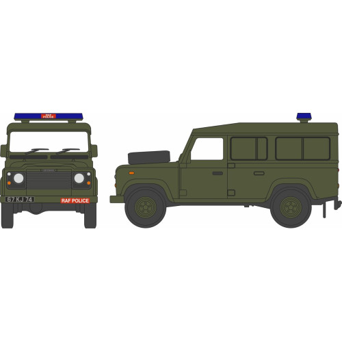 OX76DEF020 - 1/76 LAND ROVER DEFENDER LWB RAF POLICE OX76DEF020 - 1/76 LAND ROVER DEFENDER LWB RAF POLICE