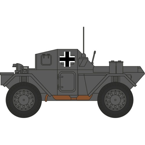OX76DSC007 - 1/76 DINGO SCOUT CAR WEHRMACHT (CAPTURED) FRANCE 1944