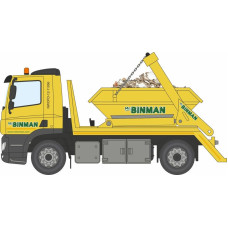 OX76DSL003 - 1/76 DAF SKIP LORRY MR BINMAN