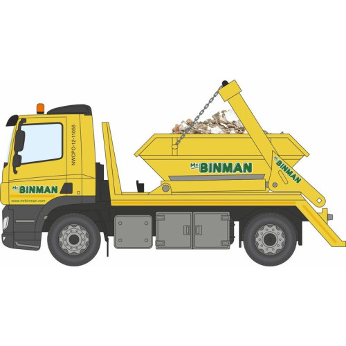 OX76DSL003 - 1/76 DAF SKIP LORRY MR BINMAN