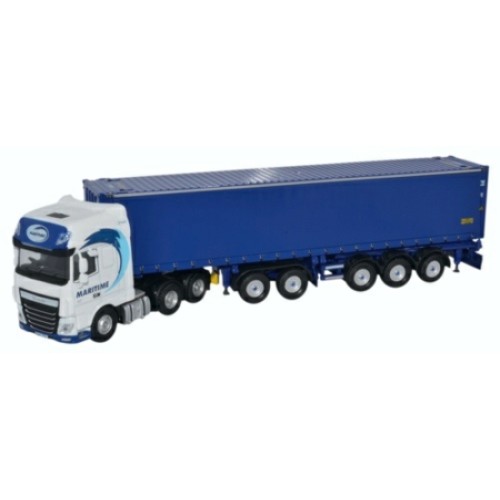 OX76DXF001 - 1/76 DAF XF EURO 6 COMBI TRAILER/CONTAINER MARITIME TRANSPORT