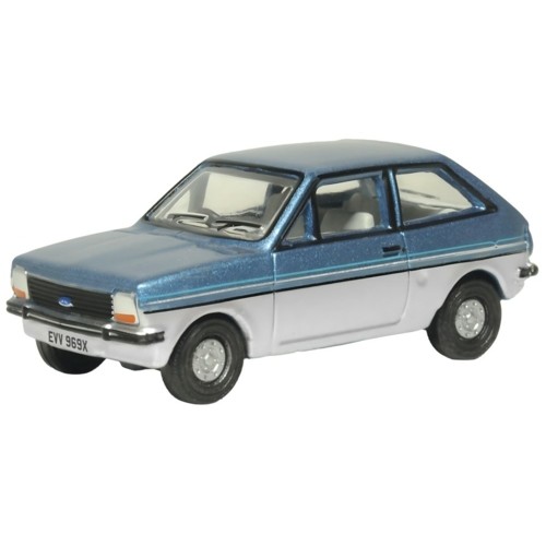 OX76FF007 - 1/76 FORD FIESTA MKI TITAN BLUE/STRATO SILVER