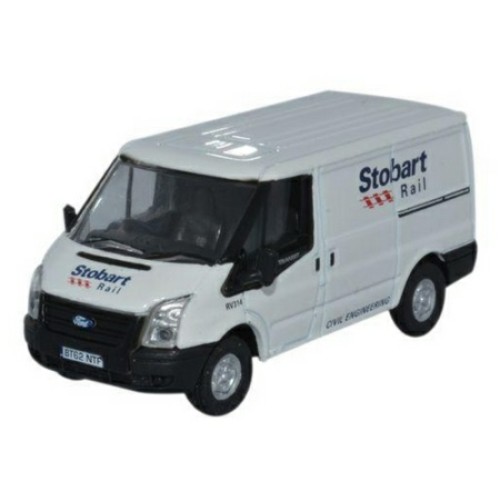 OX76FT012 - 1/76 FORD TRANSIT SWB LOW ROOF STOBART RAIL