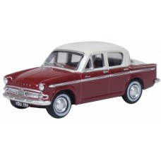 OX76HM002 - 1/76 HILLMAN MINX MKIIIA PIPPIN RED/PEARL GREY