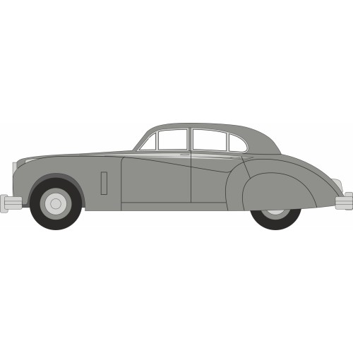 OX76JAG7007 - 1/76 JAGUAR MKVII SILVER