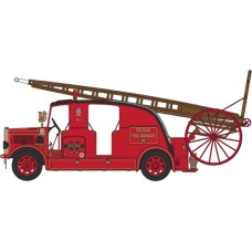 OX76LC004 - 1/76 LEYLAND CUB FK7 REDCAR FIRE BRIGADE