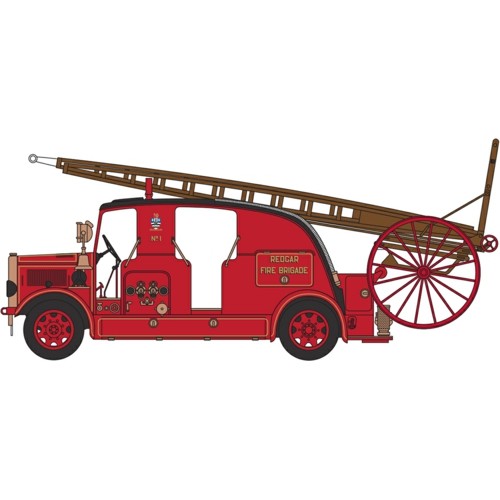 OX76LC004 - 1/76 LEYLAND CUB FK7 REDCAR FIRE BRIGADE