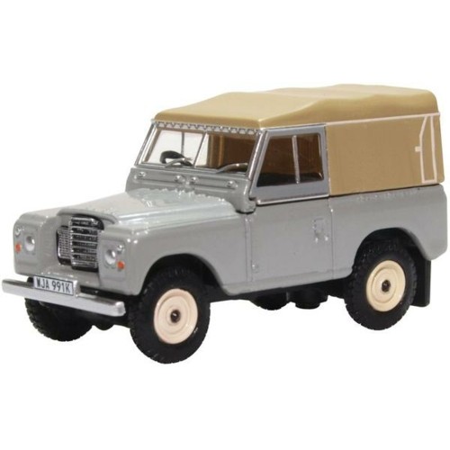 OX76LR3S003 - 1/76 LAND ROVER SERIES III CANVAS MID GREY