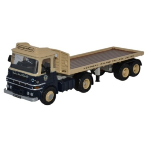 OX76LV004 - 1/76 ERF LV FLATBED TRAILER N IRELAND TRAILER