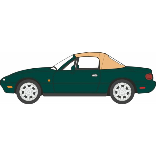 OX76MAZ002 - 1/76 MAZDA MX5 MK1 (SOFT TOP) BRITISH RACING GREEN