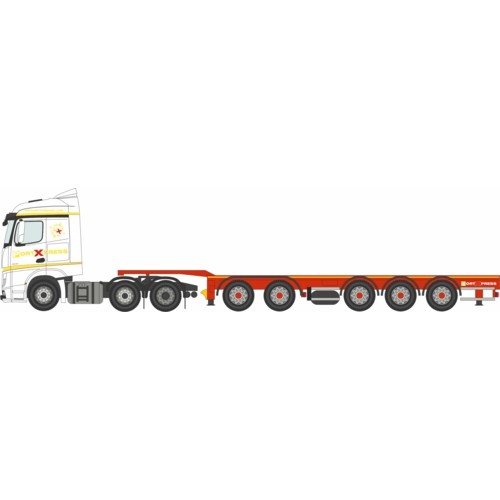OX76MB013 - 1/76 MERCEDES ACTROS SSC D-TEC COMBITRAILER PORT EXPRESS