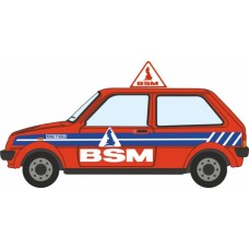 OX76MET003 - 1/76 AUSTIN MINI METRO BRITISH SCHOOL OF MOTORING (BSM)