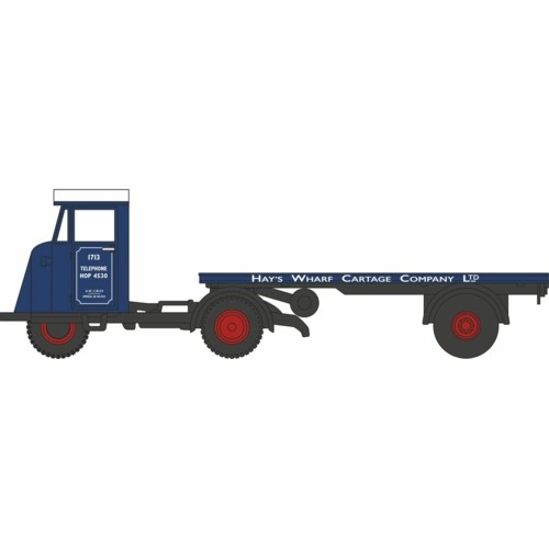 OX76MH021 - 1/76 SCAMMELL MECHANICAL HORSE FLATBED HAYS WHARF CARTAGE CO. LTD.