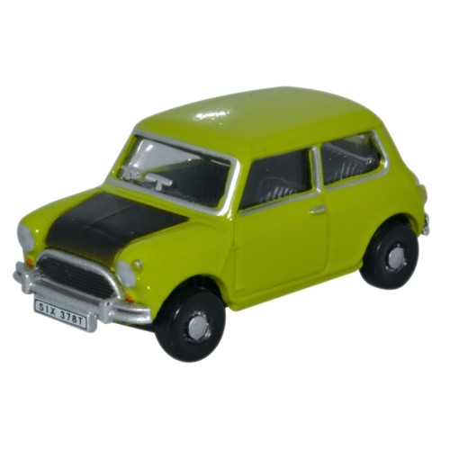 OX76MN005S - 1/76 CLASSIC MINI LIME GREEN (SLIGHTLY MODIFIED WITH UPDATED REGISTRATION)