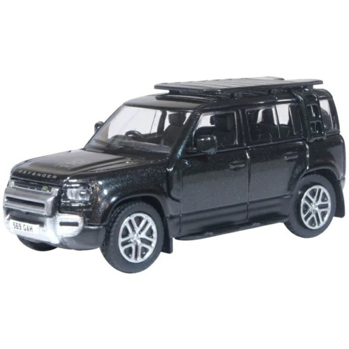 OX76ND110002 - 1/76 NEW DEFENDER 110 EXPLORER SANTORINI BLACK