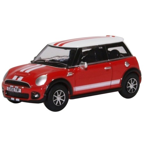 OX76NMN007 - 1/76 NEW MINI CHILI RED/WHITE