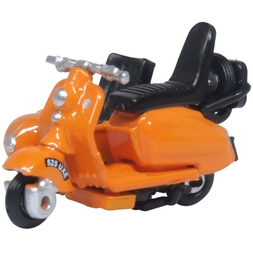 OX76SC003 - 1/76 SCOOTER AND SIDECAR ORANGE