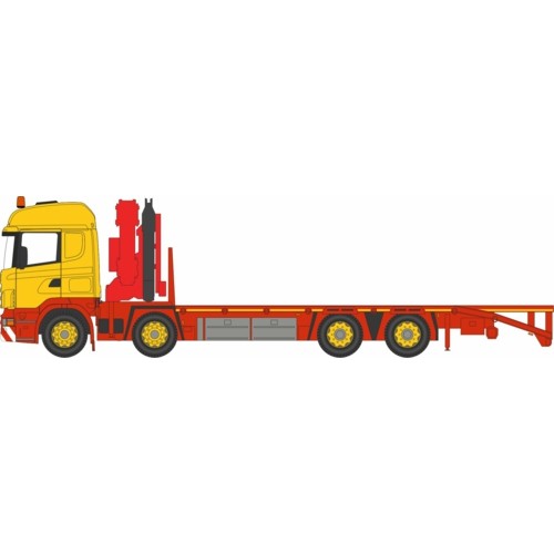 OX76SCL005 - 1/76 SCANIA CRANE LORRY YELLOW