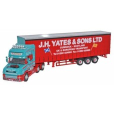 OX76TCAB003 - 1/76 SCANIA T CAB TOPLINE CURTAINSIDE J H YATES AND SONS LTD