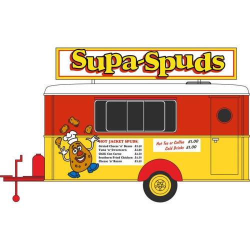 OX76TR021 - 1/76 MOBILE TRAILER SUPA SPUDS OX76TR021 - 1/76 MOBILE TRAILER SUPA SPUDS