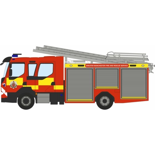 OX76VEO003 - 1/76 GREATER MANCHESTER F AND R SERVICE VOLVO FL EMERGENCY ONE PUMP