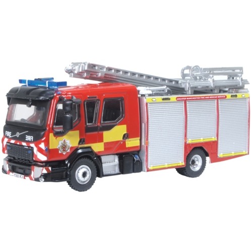 OX76VEO003 - 1/76 GREATER MANCHESTER F AND R SERVICE VOLVO FL EMERGENCY ONE PUMP